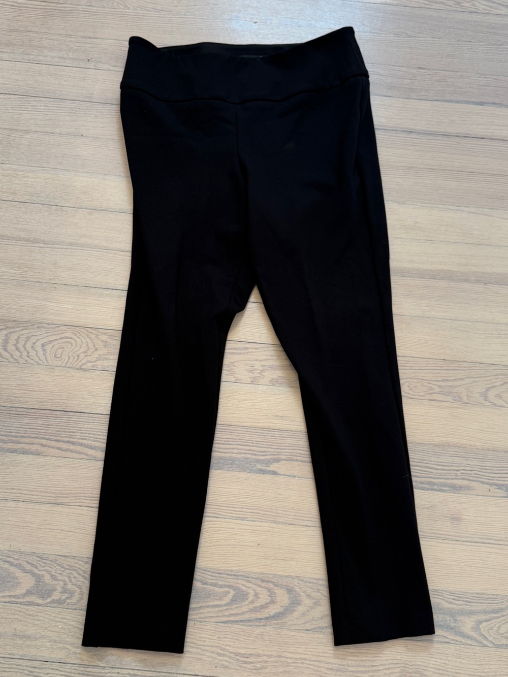 UP! Women's Black 28-Inch Ponte Illusion Legging Pants Size 12